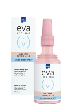 Intermed Eva Intima Aloe Vera Douche ph4.2 Κολπική Πλύση Με Ενυδατική Δράση 147ml